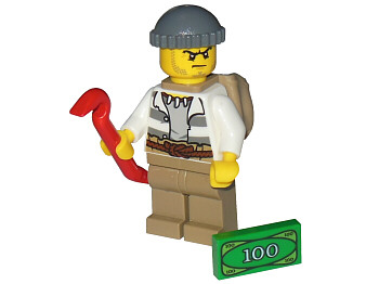 LEGO Minifigure-Advent Calendar 2015, City (Day 13) - Crook-Advent Calendar-60099-14-Creative Brick Builders